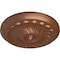 Ekena Millwork Flower Spiral Ceiling Medallion (Fits Canopies up to 2"), 12 1/4"OD x 2 1/4"P, Polished Copper CM12FLPOS - alternate 2